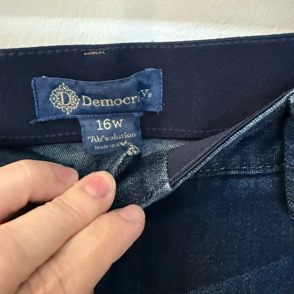 Democracy Ab solution wide leg Blue Jeans - Picture 6 of 8